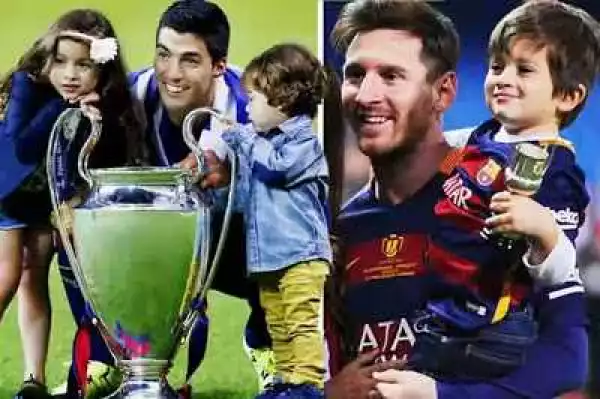 Lionel Messi, Luis Suarez and  Gerard Pique’s Children Join  Barcelona’s Footballing School
